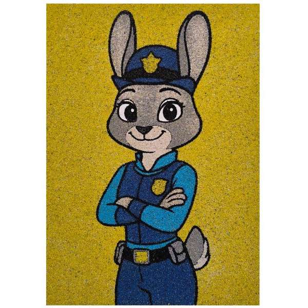 Rendőr nyuszi homokkép - Image 2