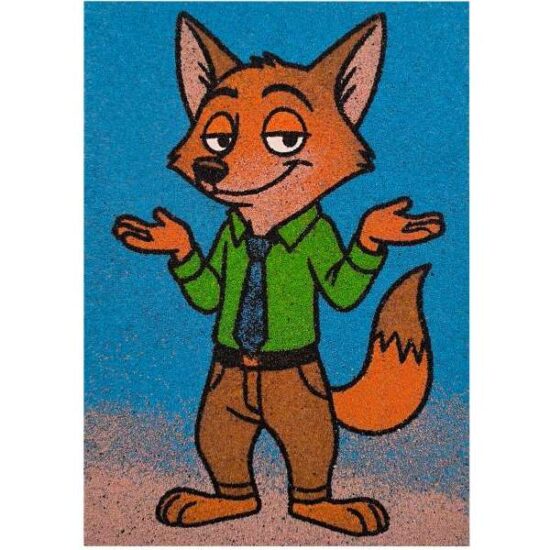 Szélhámos róka homokkép