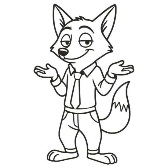 Szélhámos róka homokkép