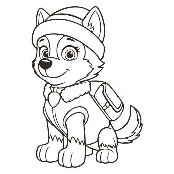 Husky mentőkutya homokkép