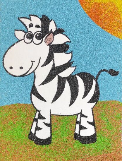 Zebra homokkép