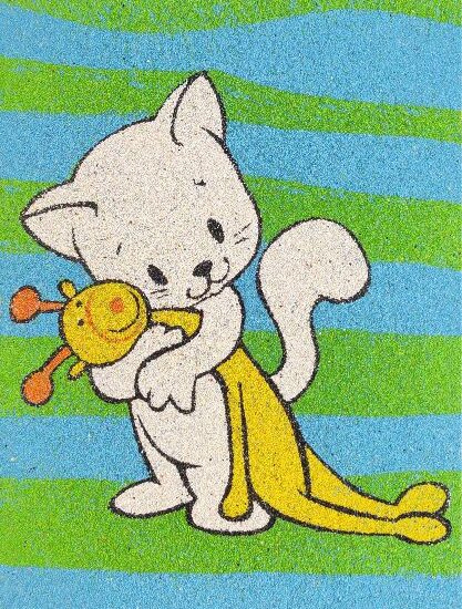 Álmos cica homokkép