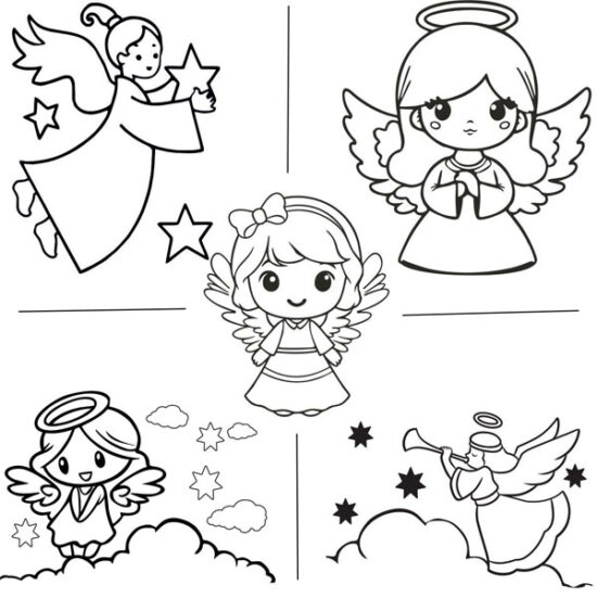 Angyalok homokkép csomag (5 kép)